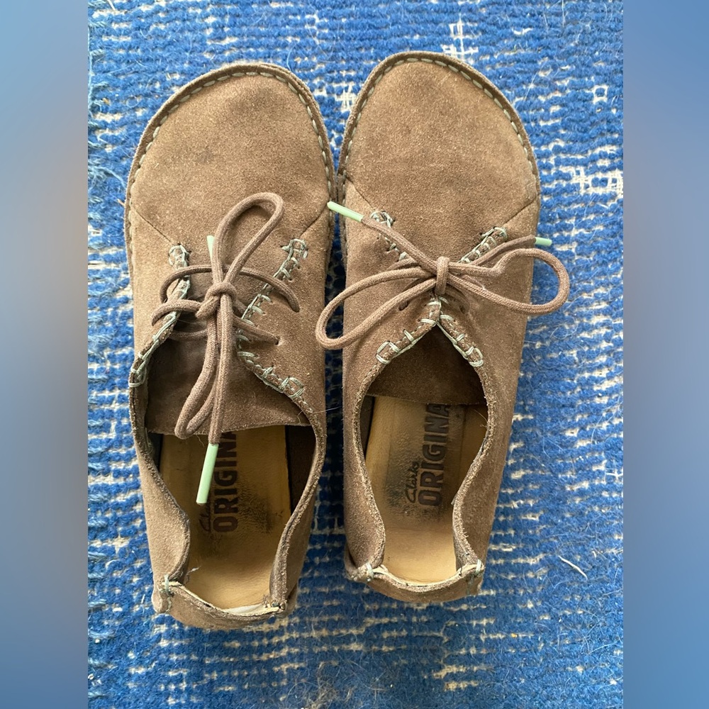 Clarks Faraway Taupe suede